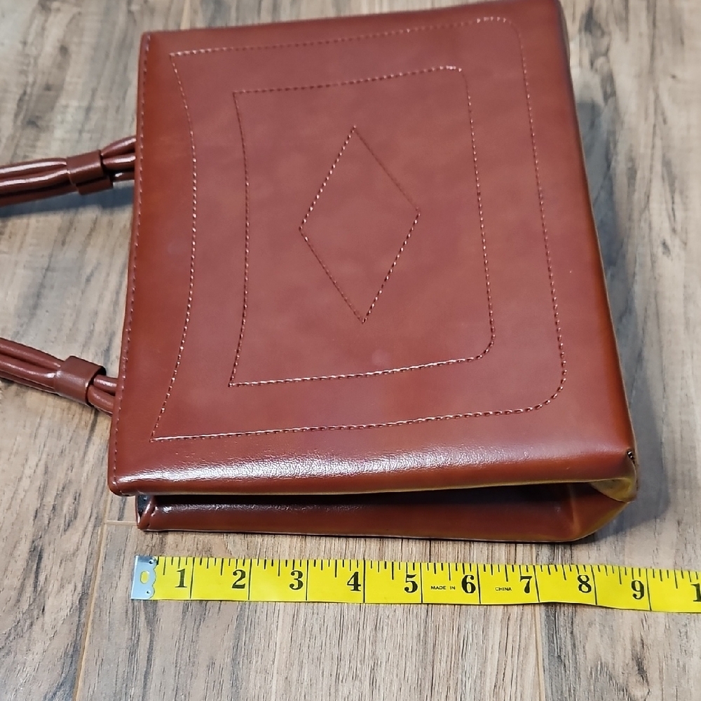 Women’s Corporate Brown Leather Tote Bag - Picture 11 of 12